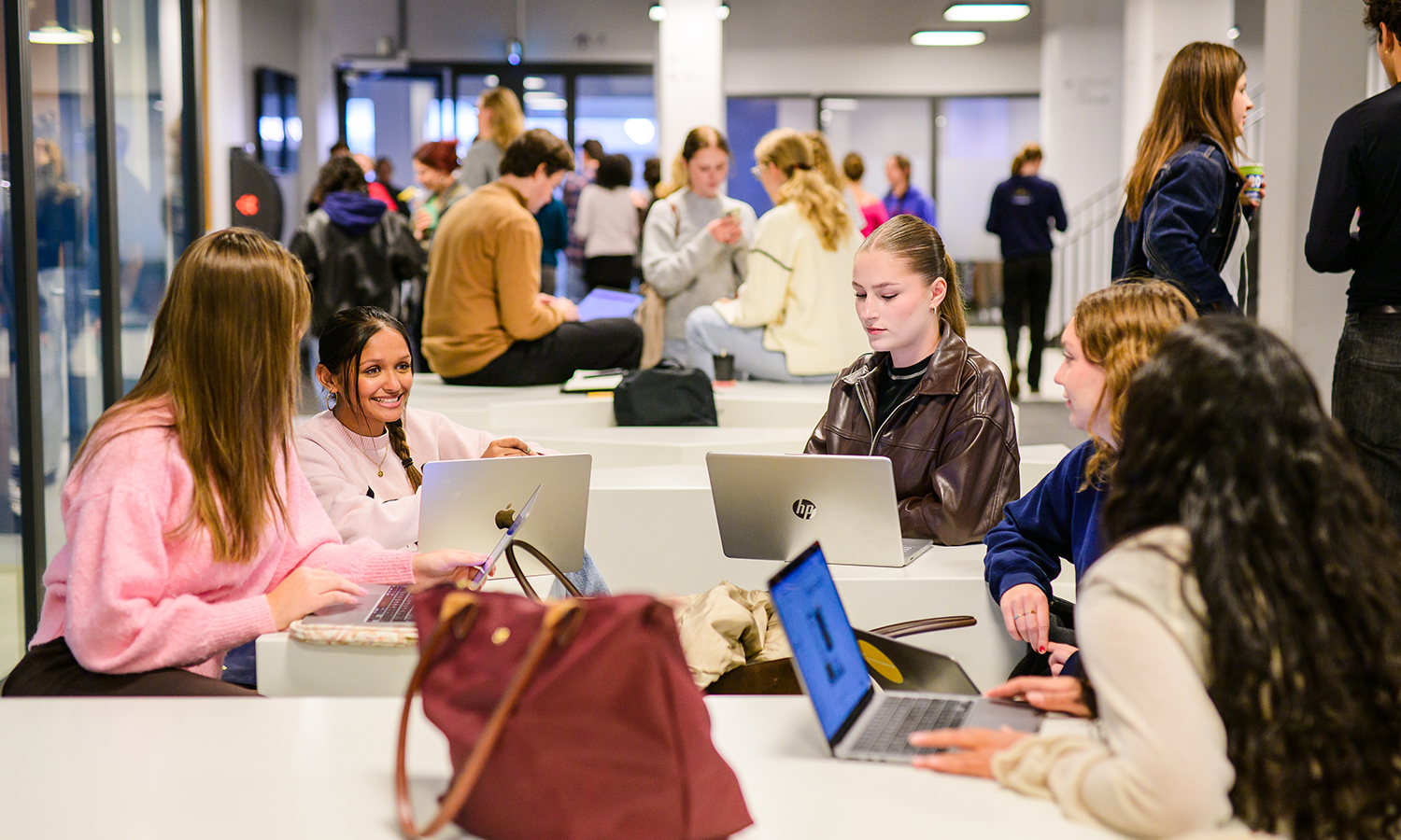 studenten werken samen